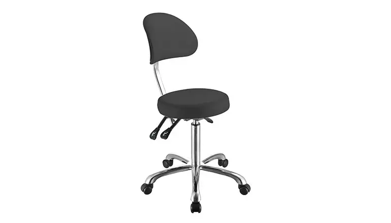Tabouret rond et plat avec dossier – COMFORT - Weelko